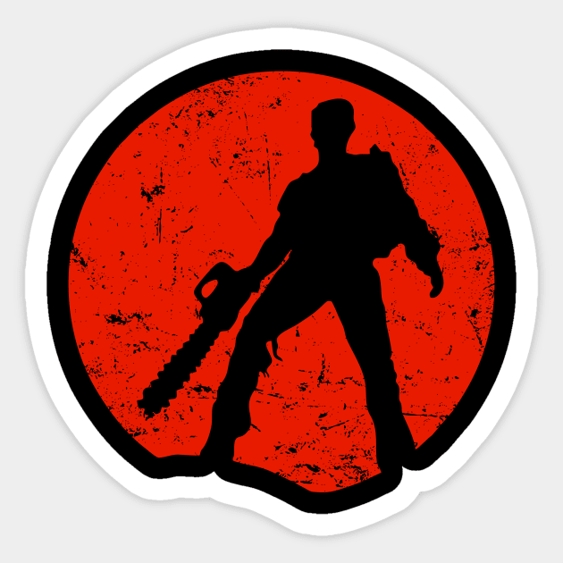 Ash Moon The Evil Dead Sticker by The Soviere